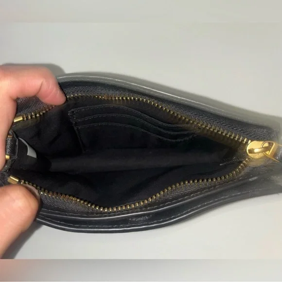 Tory Burch Black Wristlet with Gold Accent - Picture 4 of 8